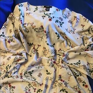 Floral rose color blouse